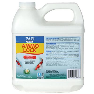 API  Pond Ammo Lock 64 oz. Detoxifies Ammonia 166D