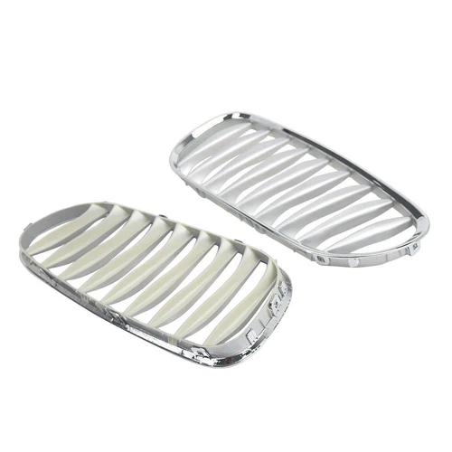 For BMW Z4 E85 E86 2003-2008 2-Door 2Pcs Chrome Front Bumper Kidney Grilles ABS - Picture 5 of 7