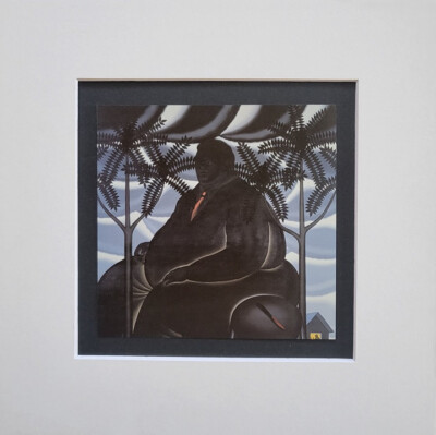 Roger Brown  ''Contemporary de Sade'' Matted  offset Lithograph Print 1987