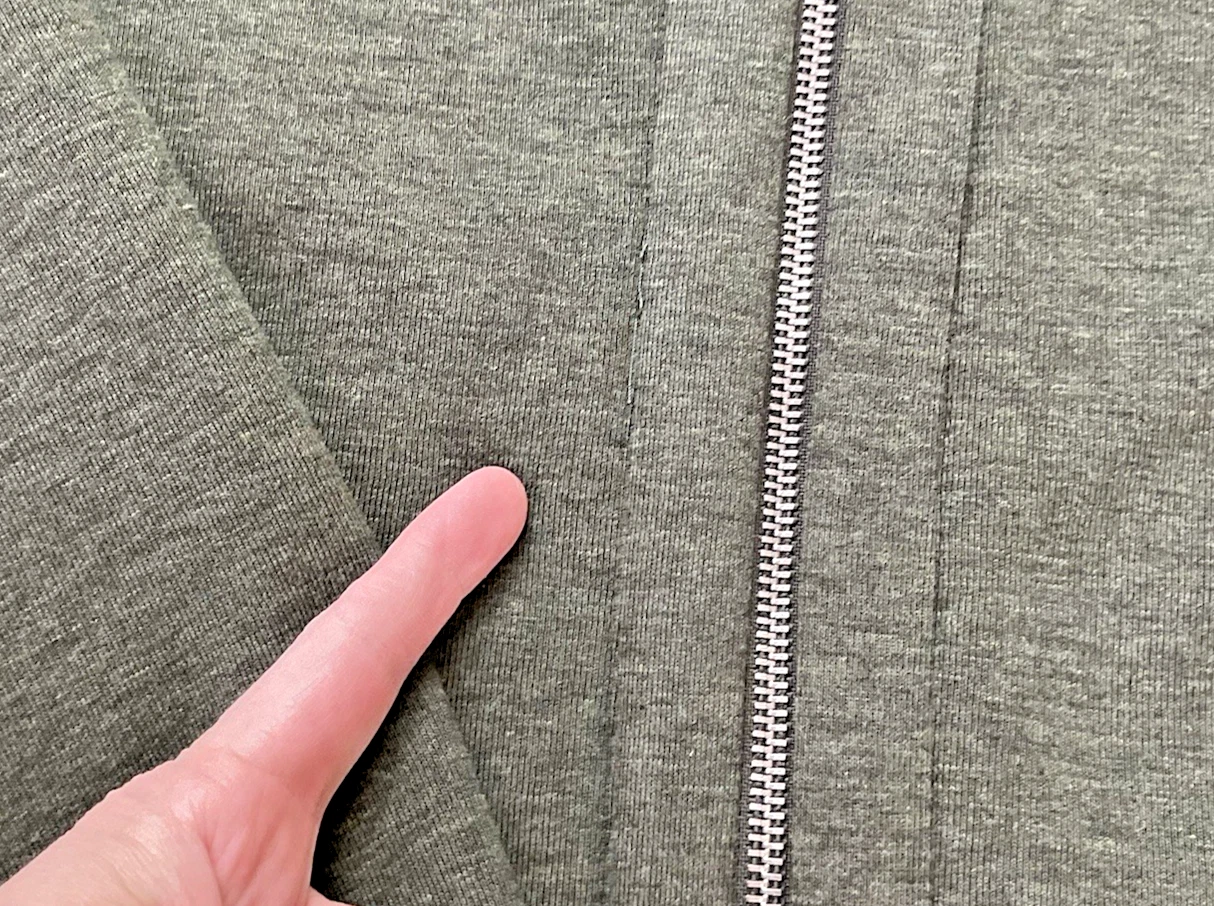 UNDERCOVER Felpa con cappuccio e zip intera Victoria's Secret Sport verde pile nuova con etichette taglia S M