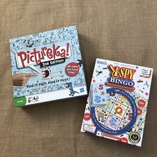 Lot 2 Pictureka I Spy Bingo Educational Board Game Kids Childrens 2nd Edition