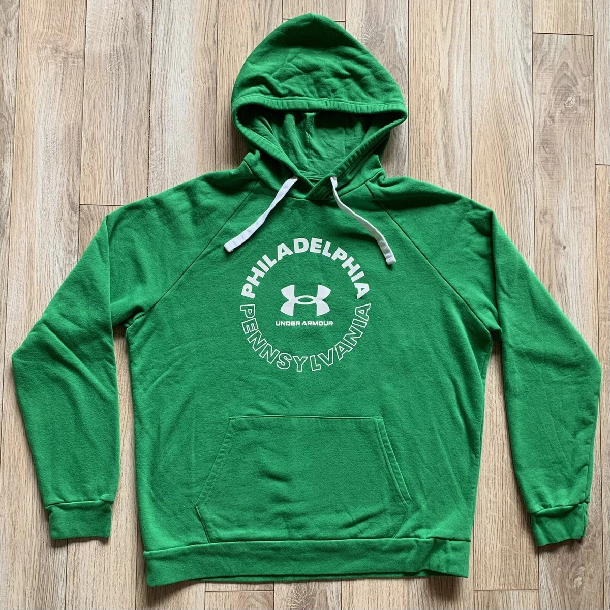 Under Armour Mens XL Philadelphia Pennsylvania PA Hoodie Hood Sweatshirt  Green | eBay
