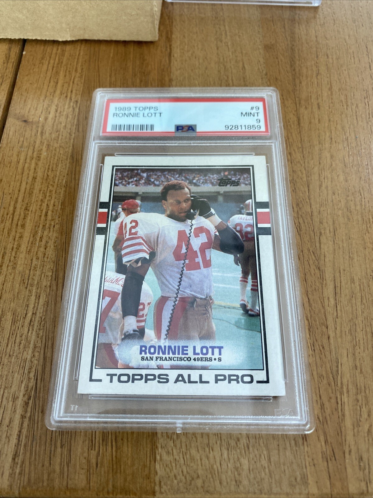 1989 Ronnie Lott Topps All Pro #9 PSA 9 HOF Newly Slabbed MINT