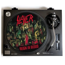 SLAYER Turntable Slipmat for Vinyl Records 12” DJ Slip Mat Thrash Metal vinyls