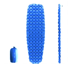Camping Sleeping Pad by EZ time - Sleep Mat with carrybag - Blue- New