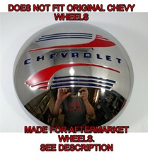 Single 1941-42 1946-48 Chevy Car Pickup Truck Steel Hubcap Fits Ford Wheels