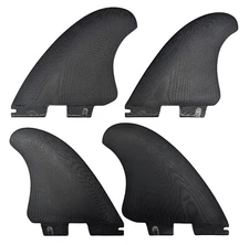 PACIFIC VIBRATIONS Code 4 Quad Keel surfboard Fiberglass fins fits Fcs2
