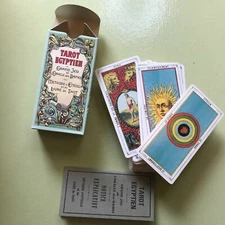 EGYPTIAN EGYPTIEN Tarot Cards Deck France w/BOX BOOK grand jeu Etteilla oracle !