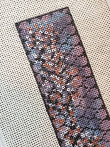 Handpainted Needlepoint Canvas 13 ct Abstract Strap or Bookmark TS Designs - Picture 2 of 2