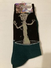 Marvel Guardians of the Galaxy Groot Socks Shoe Size 6-12 Loot Crate Exclusive