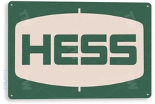 Hess Oil Gas Sign C400