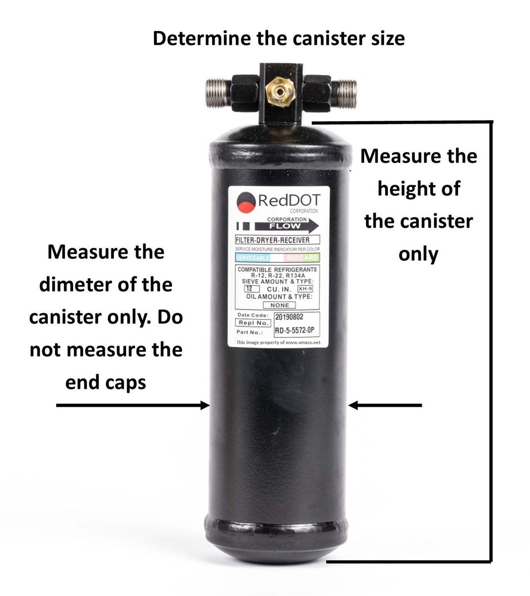 AC Receiver Drier JD AT275160 Liebherr 7414170 Fuchs/Terex