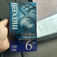 Maxell 214016 120 Minute Gx Silver Video Tape