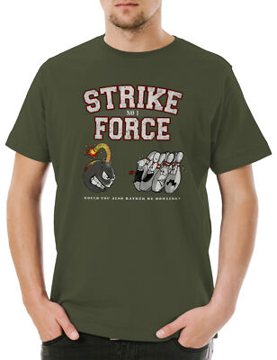 Strike Force No 1 Herren T-Shirt Wesley Star TBBT Crushers Team Lets Bowl Rather