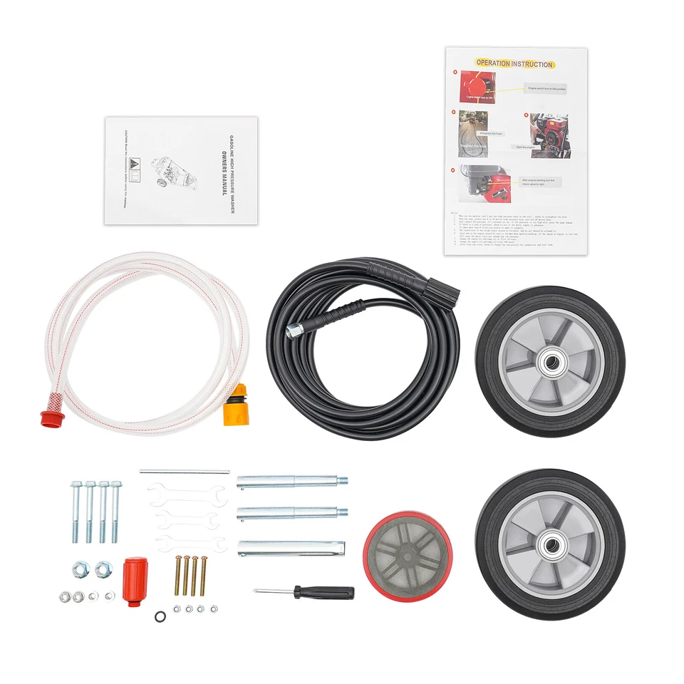 420cc 7.5HP Petrol Pressure Washer Petrol Engine Steam Jet 4 Stroke 170 Bar - Image 3 of 4
