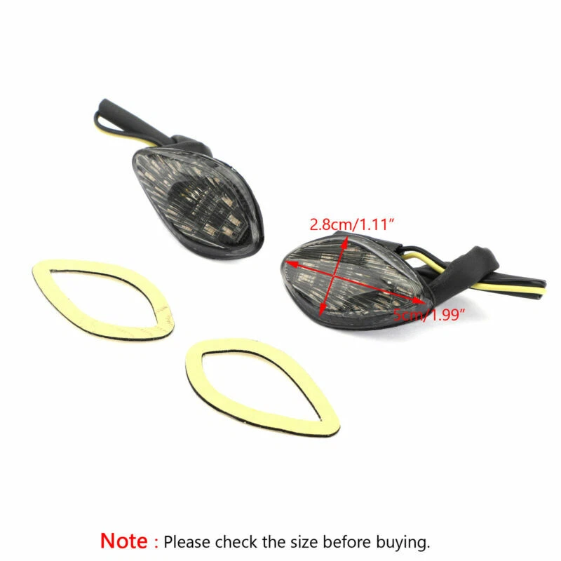 Smoke Turn Signals Fit For Honda CBR 600 F3/F4/F4i CBR 600 1000 RR CB 919 UE Foto 2 de 4