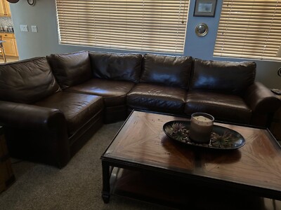 genuine leather sectional sofa