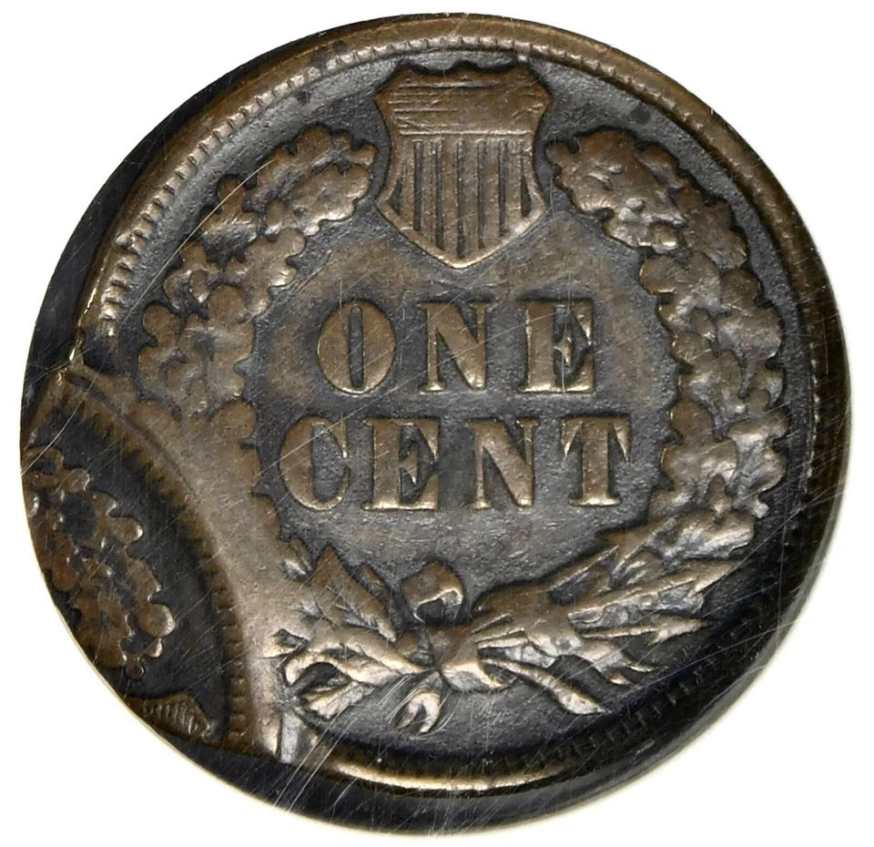 🤪🟤🤎👍🏿😎👍🏿NGC VF20 1895 INDIAN HEAD CENT DOUBLE STRUCK 80% OFF CENTER - Image 2 of 3