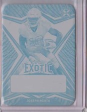 Joseph Ngata 2023 Leaf 1/1 Un-Autographed Printing Plate Exotic Cyan Elephant