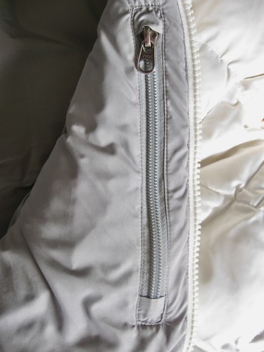 The NORTH FACE 550 piumino d'oca donna piumino giacca cappotto trapuntato bianco taglia XS - Foto 9 di 12