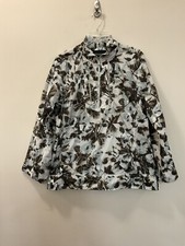 Lafayette 148 New York Lightweight Tropical 1/4 Zip Windbreaker Size S