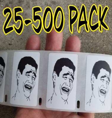 Yao Ming Bi*ch PLZ MEME 25-1000 Pack Stickers Gag prank decal Labels