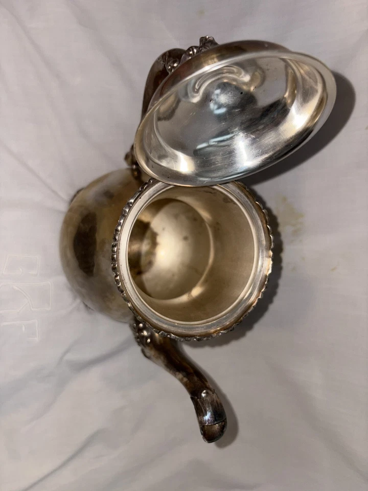 Cafeteira Wilcox International Silver Company Du Barry Floral #7060 Silverplate - Imagem 4 de 4