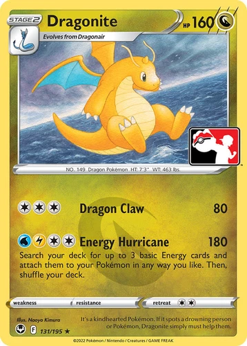 Dragonite 131/195 Prize Pack Series Cards