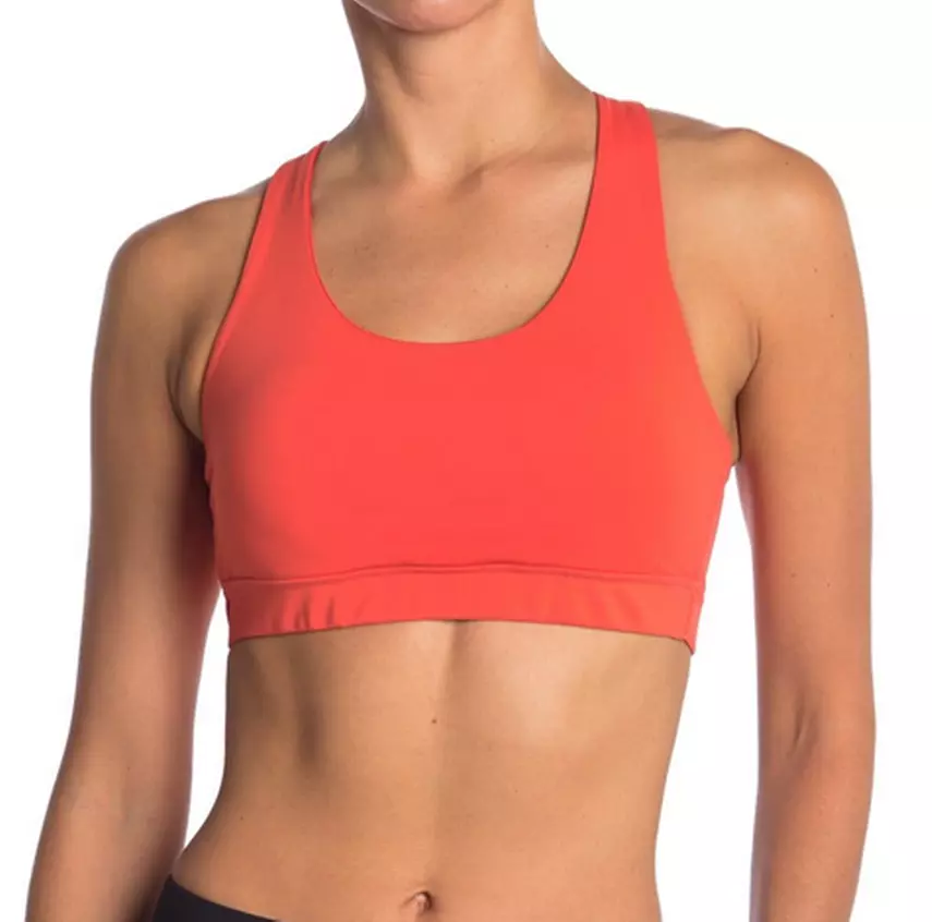 X BY GOTTEX Active Racerback Cutout Sports Bra Scarlet XS NWT $52