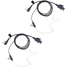 Acoustic Tube Earpiece Headset with MIC for Kenwood Baofeng 5R F8HP 2 Way Radio