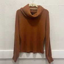 Rachel Zoe Copper Cowl Neck Women's Sweater Small
