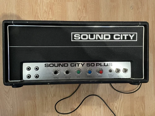 SOUND CITY 50 PLUS Vintage Valve Amplifier 1970, Excellent Condition. - Picture 6 of 24