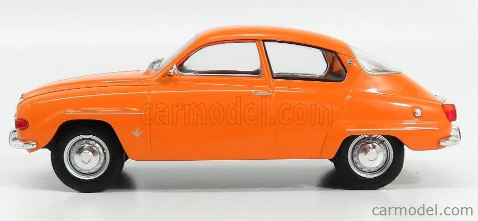 wonderful diecast-modelcar 1/24 SAAB 96 V4 1970 - orange - Image 4 of 4
