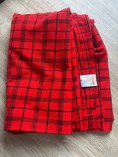 Butterfly Masai Shuka Red Black Plaid Acrylic Blanket 150cm x 200cm Maasai Wrap