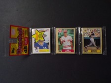 1987 TOPPS BASEBALL RACK PACK SEALED BARRY BONDS ROOKIE CARD SHOWING