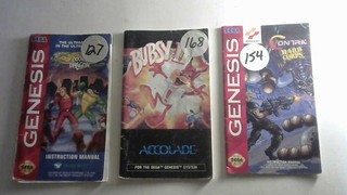 27 Sega Genesis instruction manuals including the Death and Return of Superman