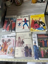 Lot of 6 Halloween costume patterns