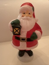 Holiday Time 11" Blow Mold Tabletop Santa Claus Light Up 2023 Version