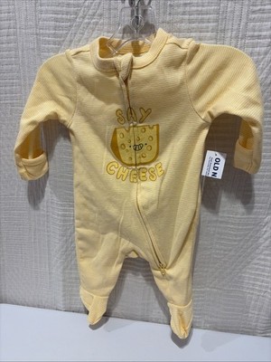 Old Navy Baby Newborn Knit Sleeper (Say Cheese) New