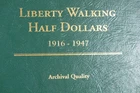 1916-1947 Liberty Walking Half Dollar Collection with album (65 coins).