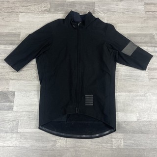 Rapha Pro Team Shadow Jersey MEDIUM Black Nylon Cycling Bike Full Zip Read
