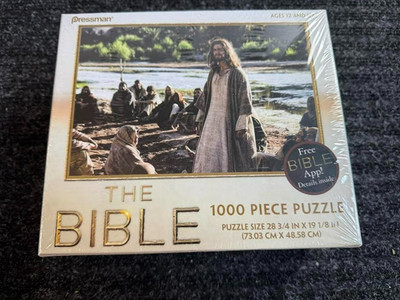 The Bible 1000 Piece Jigsaw Puzzle Christian Pressman Lightworkers Media NEW