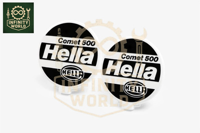 Set Mit 2 Hella Comet 500 Scheinwerfer Vorne Scheinwerfer Abdeckung 16.7cm