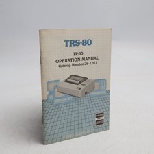 Radio Shack TRS-80 TP-10 Printer Operation Ma...