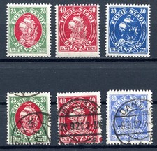 Danzig MiNr 63 - 65 postfrisch und gestempelt