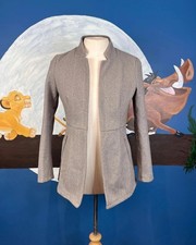 SHEIN Taupe Herringbone Tailored Jacket – Size M (UK 10/12)