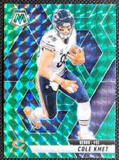 2025 Mosaic Football Cole Kmet #48 Green Prizm Chicago Bears 