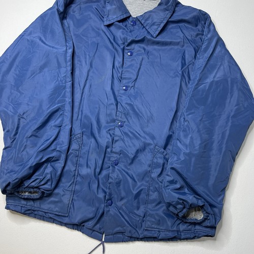 VTG Russell Jacket Mens Snap Button Windbreaker Coaches Gold Tag True 70s Size L - Picture 2 of 6