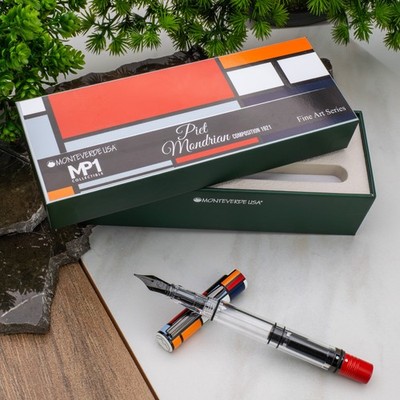 Monteverde USA MP1 Fountain Pen in Mondrian Composition 1921 Medium Nib