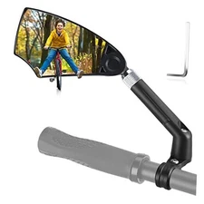  Anti-Glare Handlebar Bike Mirror 1pcs, Left Side Bike Rear View Mirror With 